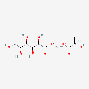 Chemical structure of (Gluconato)(lactato)calcium