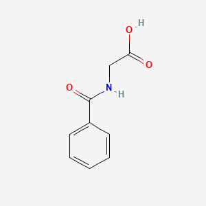 Chemical structure of Hippuric Acid