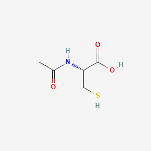 Chemical structure of Acetylcysteine