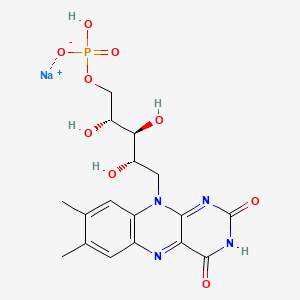 Chemical structure of Riboflavin sodium phosphate