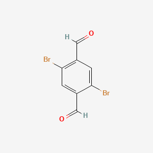 Chemical structure of 2,5-Dibromoterephthalaldehyde