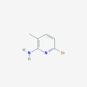 Chemical structure of 6-Bromo-3-methylpyridin-2-amine