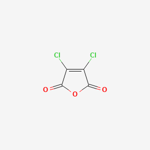 Chemical structure of Dichloromaleic anhydride