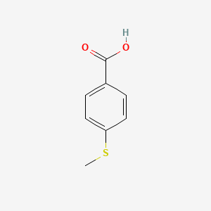 Chemical structure of 4-(Methylthio)benzoic acid