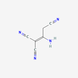 Chemical structure of 2-Amino-1,1,3-tricyanopropene