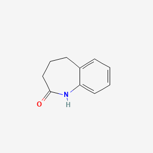 Chemical structure of 1,3,4,5-Tetrahydro-2H-1-benzazepin-2-one
