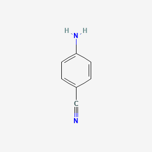 Chemical structure of 4-Aminobenzonitrile