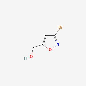 Chemical structure of (3-Bromo-1,2-oxazol-5-yl)methanol