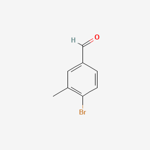Chemical structure of 4-Bromo-3-methylbenzaldehyde