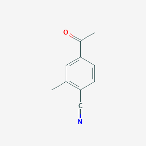 Chemical structure of 4-Acetyl-2-methylbenzonitrile