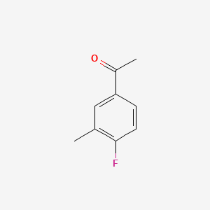 Chemical structure of 1-(4-Fluoro-3-methylphenyl)ethan-1-one