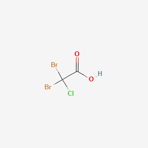 Chemical structure of Dibromochloroacetic acid