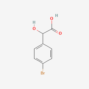 Chemical structure of p-Bromomandelic acid