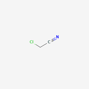 Chemical structure of Chloroacetonitrile