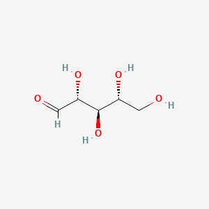 Chemical structure of (2R,3R,4R)-2,3,4,5-tetrahydroxypentanal