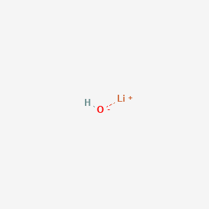 Chemical structure of Lithium Hydroxide