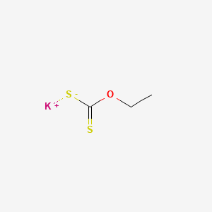 Chemical structure of Potassium xanthogenate
