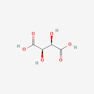 Chemical structure of L-Tartaric acid