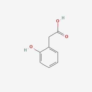 Chemical structure of 2-Hydroxyphenylacetic acid