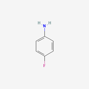Chemical structure of 4-Fluoroaniline