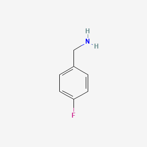 Chemical structure of 4-Fluorobenzylamine