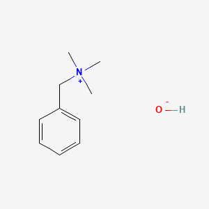 Chemical structure of Benzyltrimethylammonium hydroxide