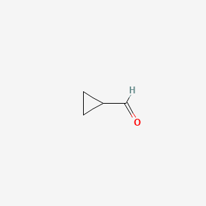 Chemical structure of Cyclopropanecarboxaldehyde