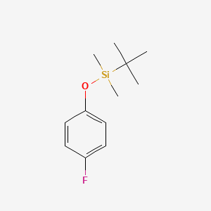 Chemical structure of tert-Butyl(4-fluorophenoxy)dimethylsilane