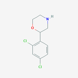 Chemical structure of 2-(2,4-Dichlorophenyl)morpholine