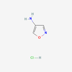 Chemical structure of 4-Aminoisoxazole hydrochloride