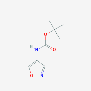 Chemical structure of Isoxazol-4-yl-carbamic acid tert-butyl ester