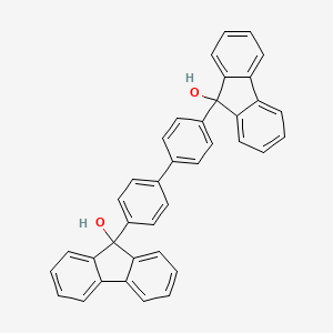 Chemical structure of 9,9'(Biphenyl-4,4'-diyl)difluoren-9-ol