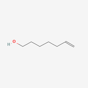 Chemical structure of Hept-6-en-1-ol