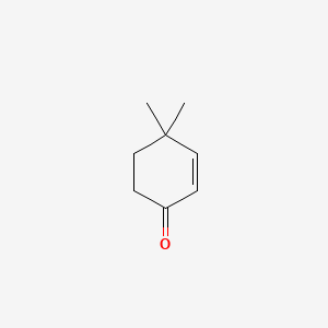 Chemical structure of 2-Cyclohexen-1-one, 4,4-dimethyl-