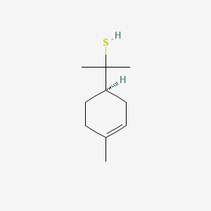 Chemical structure of (R)-alpha,alpha,4-Trimethylcyclohex-3-ene-1-methanethiol