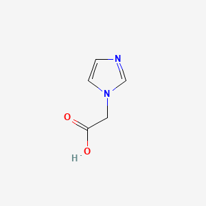 Chemical structure of Imidazole-1-acetic acid