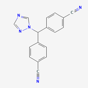 Chemical structure of Letrozole