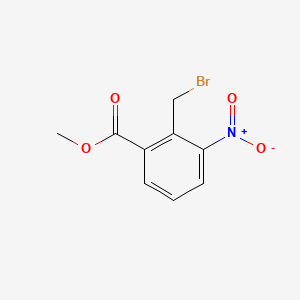 Chemical structure of Methyl 2-(bromomethyl)-3-nitrobenzoate