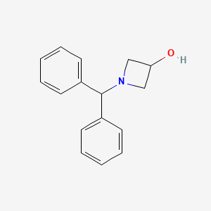 Chemical structure of 1-(Diphenylmethyl)azetidin-3-ol