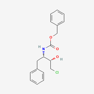 Chemical structure of Benzyl ((2S,3S)-4-chloro-3-hydroxy-1-phenylbutan-2-yl)carbamate