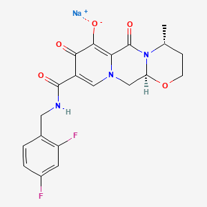 Chemical structure of Dolutegravir Sodium