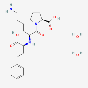 Chemical structure of Lisinopril dihydrate
