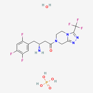 Chemical structure of Sitagliptin Phosphate Monohydrate