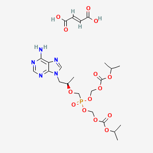 Chemical structure of Tenofovir Disoproxil Fumarate