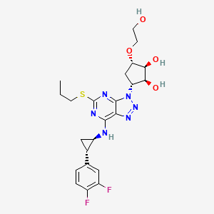 Chemical structure of Ticagrelor