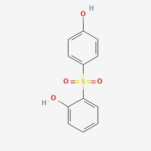 Chemical structure of 2,4'-Dihydroxydiphenyl sulfone