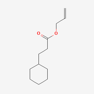 Chemical structure of Allyl cyclohexanepropionate
