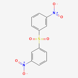 Chemical structure of Benzene, 1,1'-sulfonylbis(3-nitro-