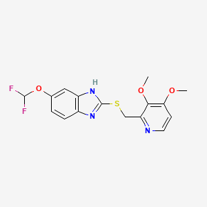 Chemical structure of Pantoprazole sulfide