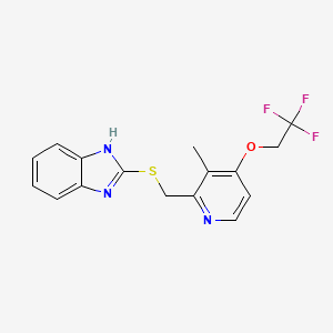 Chemical structure of Lansoprazole sulfide